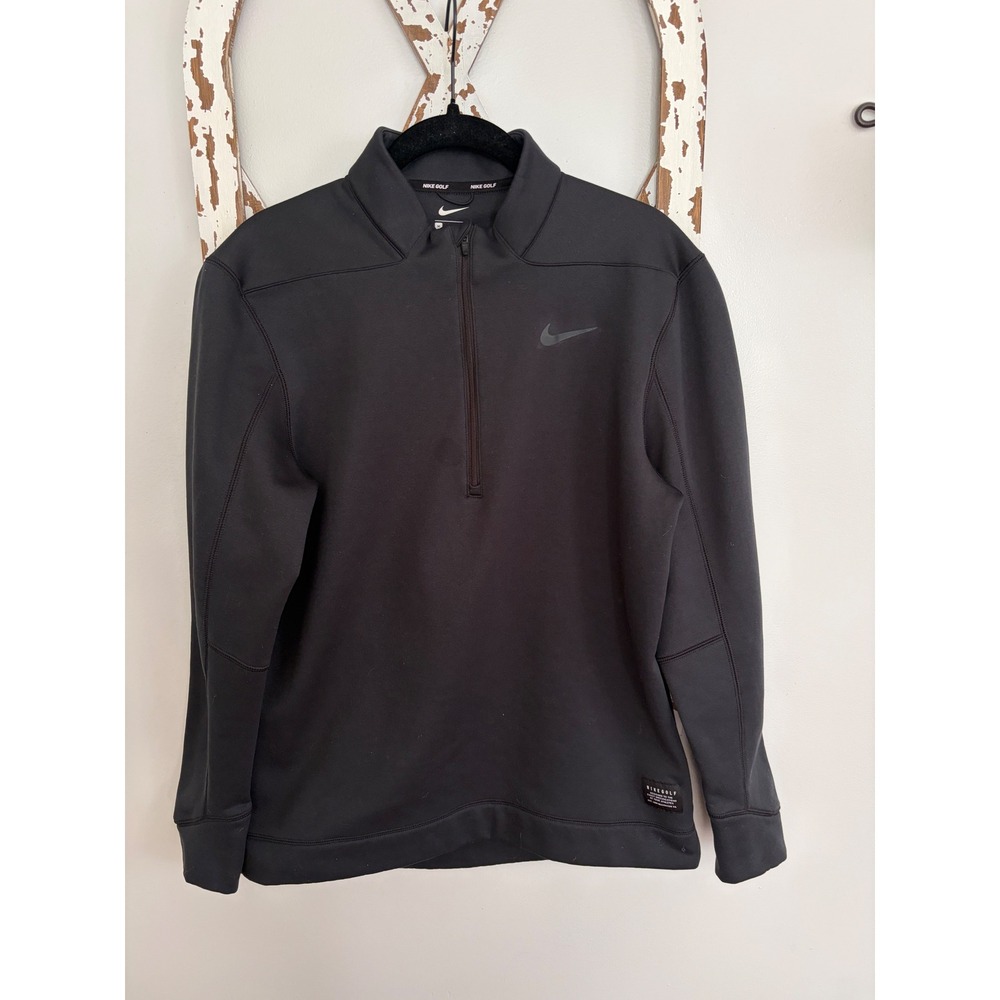 Nike Golf Dri-FIT Men's 1/2 1/4 Zip Top Black Size Medium Medium